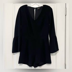 MASSIMO FABRO ITALY Black Romper Shorts - Size 2 / XS